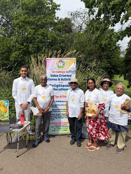 Human Value Games team at community event