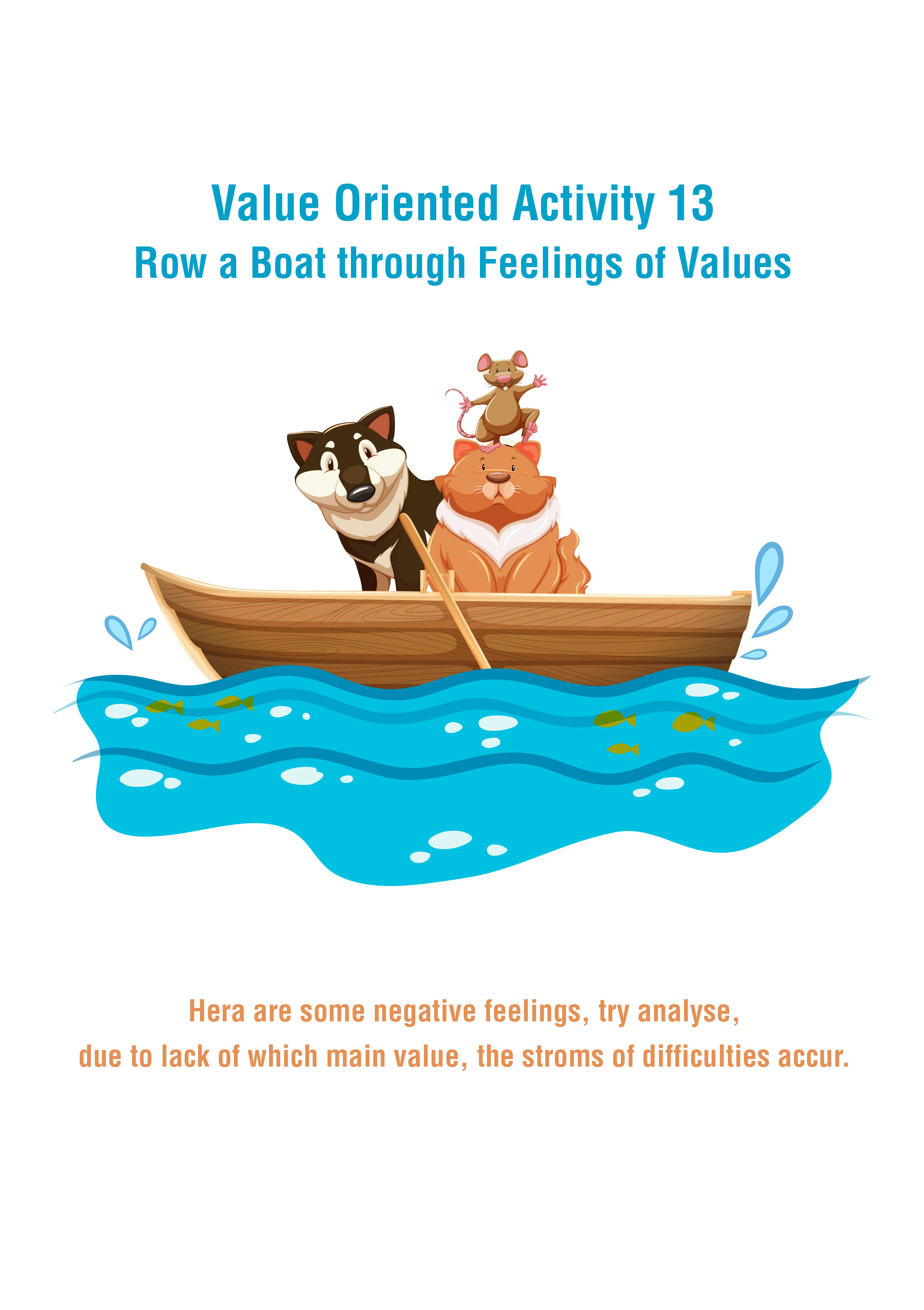 Row a Boat through Feelings — Peace activity